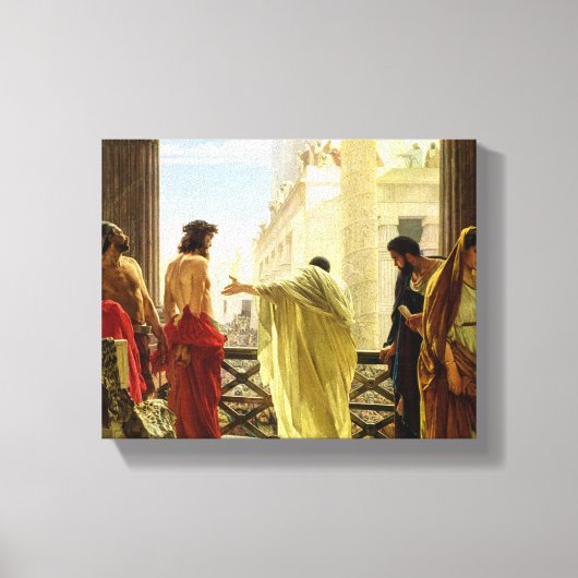 Ecce Homo, 1871, ingediend door Antonio Ciseri Canvas Afdruk (Voorkant)