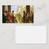 Ecce Homo, 1871, ingediend door Antonio Ciseri Visitekaartje (Voorkant / Achterkant)
