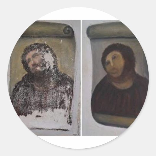 Ecce Homo Collectie Gifts Ronde Sticker (Voorkant)