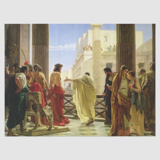 Ecce Homo door Antonio Ciseri Tissuepapier (Voorkant)