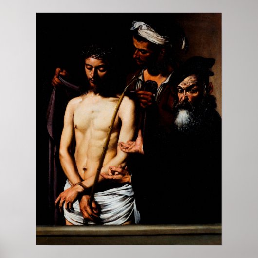 Ecce Homo door Caravaggio Poster (Voorkant)