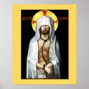 Ecce Homo Jesus pictogram Poster Aangepast
