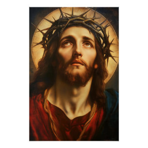 Ecce Homo Jezus Christus met Doornenkroon Perfect Poster