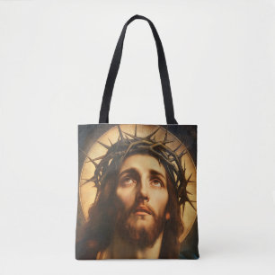 Ecce Homo Jezus Christus met Doornenkroon Tote Bag