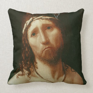 Ecce Homo (olie op het paneel) Kussen