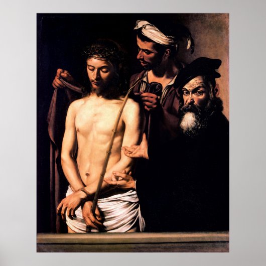 Ecce Homo van Caravaggio (1605) Poster (Voorkant)