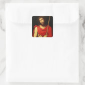 Ecce Homo Vierkante Sticker (Tas)