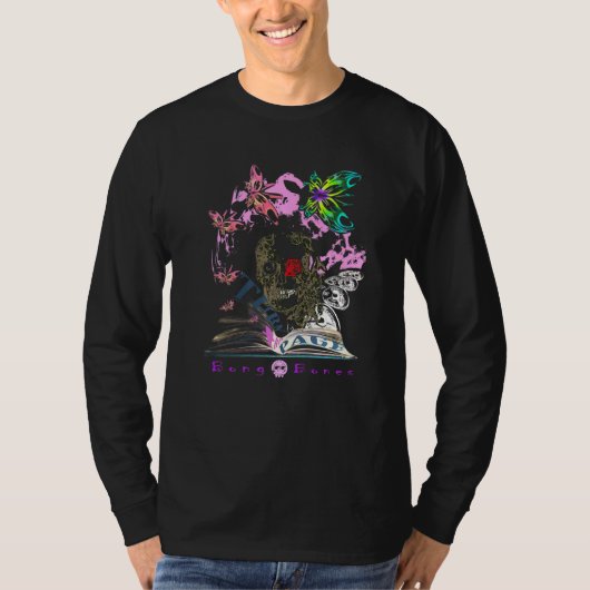 Eccentric Kooky Bong Botten Script Illustratie T-shirt (Voorkant)