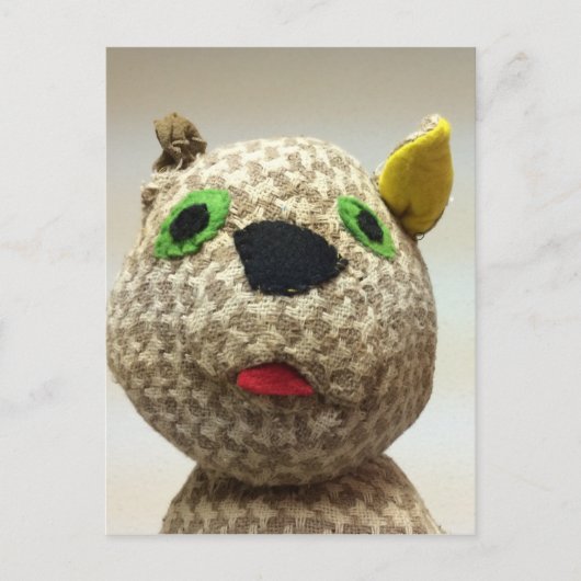 Eccentric Tongue-out gekookte kat Briefkaart (Voorkant)