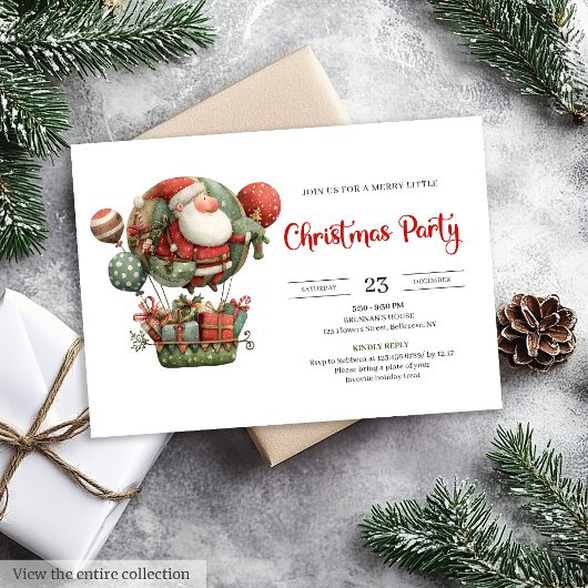 Eccentrieke Kerstman Klassieke Kerstviering Kaart