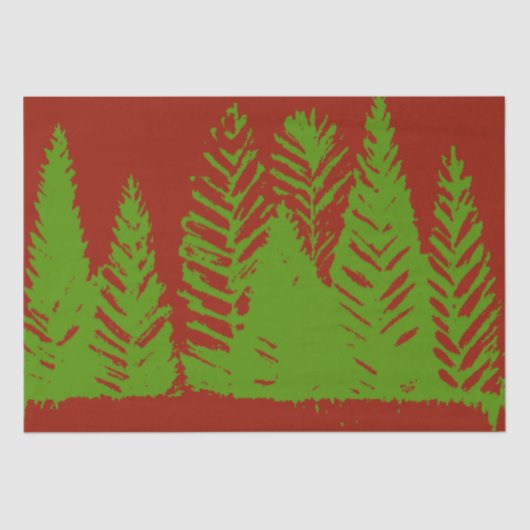 Eccentrisch dennenweefsel tissuepapier (Voorkant)