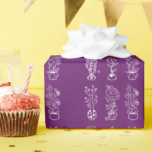 Eccentrische botanische cadeaupapier (Verjaardagsfeest)