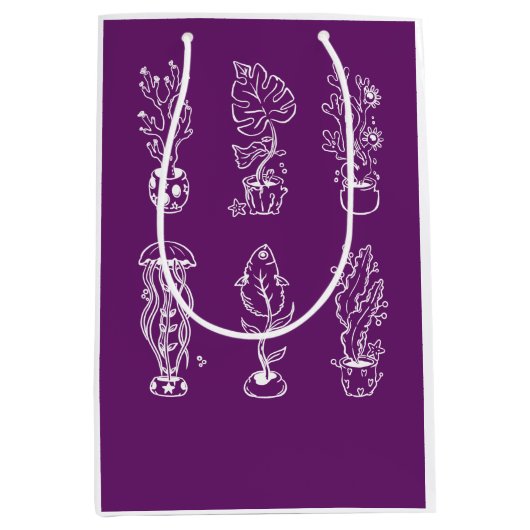 Eccentrische botanische medium cadeauzakje (Voorkant)