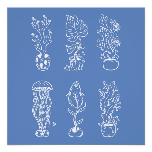 Eccentrische botanische perfect poster (Voorkant)