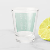 Eccentrische botanische shot glas (Achterkant)