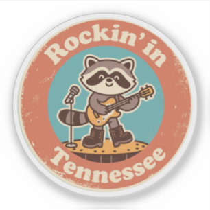Eccentrische Muzikale Charme_ Tennessee Vintage Wa Sticker