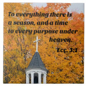 Ecclesiast 3:1 Op alles is er een seizoen Tegeltje (Voorkant)