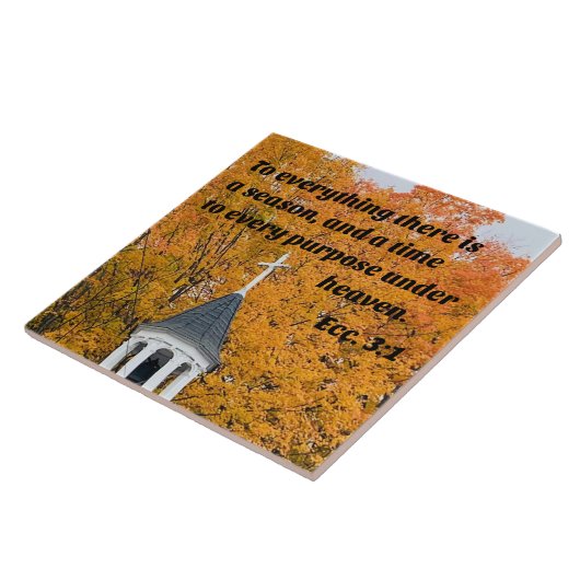 Ecclesiast 3:1 Op alles is er een seizoen Tegeltje (Zijkant)