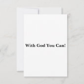 Ecclesiast 7:8 KJV Bijbel Verse Pic Flat Greeting Kaart (Achterkant)