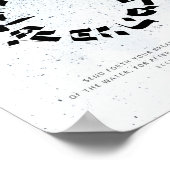 Ecclesiastes 11,1, Hebreeuwse kalligrafie Poster (Hoek)