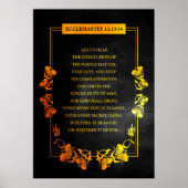 Ecclesiastes 12:13-14 Bijbelverse Poster (Voorkant)