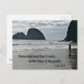 Ecclesiastes 12:1 Herinner je je je Creator... Briefkaart (Voorkant / Achterkant)