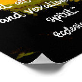 Ecclesiastes 1:14 KJV Alle ijdelheid berg zonsonde Poster (Hoek)
