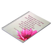 Ecclesiastes 3:11 Alles mooi in zijn tijd Notitieboek (Linkerzijde)