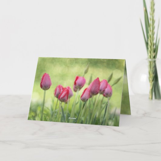 Ecclesiastes 3:11, Bijbelverse Moederdag Tulpen Kaart (Achterkant)