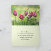 Ecclesiastes 3:11, Bijbelverse Moederdag Tulpen Kaart (Binnen)
