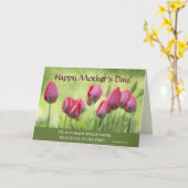 Ecclesiastes 3:11, Bijbelverse Moederdag Tulpen Kaart (Gele Bloem)