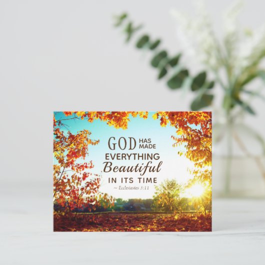 Ecclesiastes 3:11 Hij heeft alles mooi gemaakt Briefkaart (Staand voorkant)