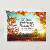 Ecclesiastes 3:11 Hij heeft alles mooi gemaakt Briefkaart (Voorkant / Achterkant)