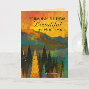 Ecclesiastes 3:11 Hij heeft alles mooi gemaakt Kaart