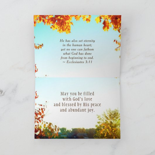 Ecclesiastes 3:11 Hij heeft alles mooi gemaakt Kaart (Binnen)