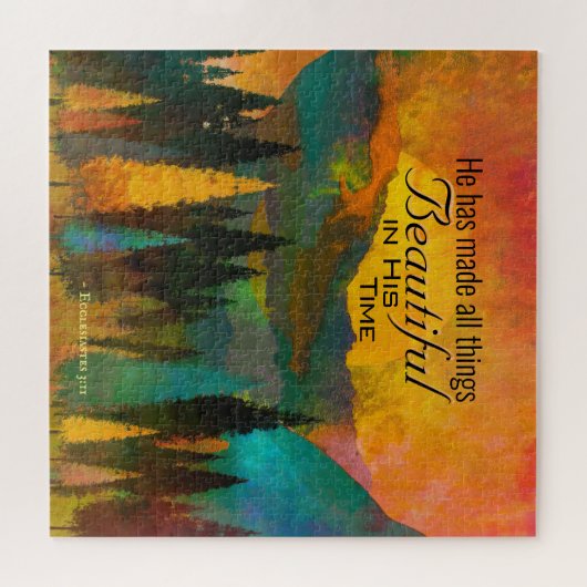 Ecclesiastes 3:11 Hij heeft alles mooi gemaakt Legpuzzel (Horizontaal)