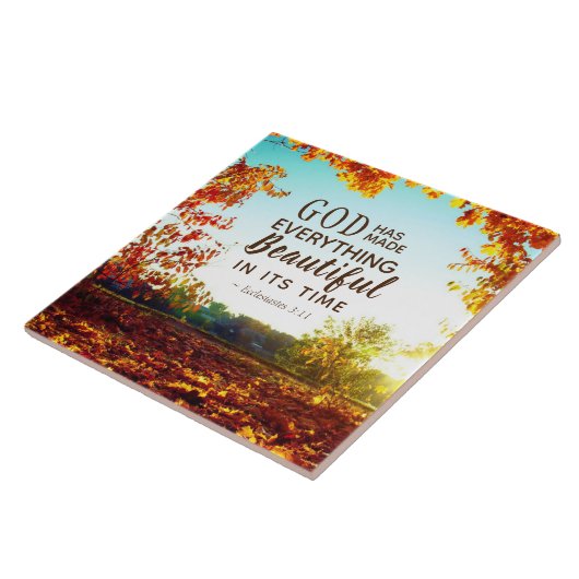 Ecclesiastes 3:11 Hij heeft alles mooi gemaakt Tegeltje (Zijkant)