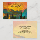 Ecclesiastes 3:11 Hij heeft alles mooi gemaakt Visitekaartje (Voorkant / Achterkant)