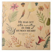 Ecclesiastes 3:11 Hij heeft eeuwigheid in het hart Tegeltje (Voorkant)