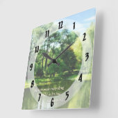 Ecclesiastes 3 11 Hij maakte alles Beautifu Vierkante Klok (Hoek)