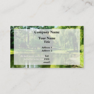 Ecclesiastes 3 11 Hij maakte alles Beautifu Visitekaartje