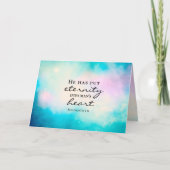 Ecclesiastes 3 11 Hij plaatst de Eternity in het h Kaart (Voorkant)