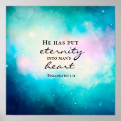 Ecclesiastes 3 11 Hij plaatst de Eternity in het h Poster (Voorkant)