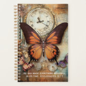 Ecclesiastes 3:11 Planner Butterfly Clock  (Voorkant)