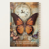 Ecclesiastes 3:11 Planner Butterfly Clock  (Achterkant)