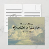 Ecclesiastes 3:11 - Prachtig in zijn tijd Briefkaart (Voorkant / Achterkant)