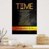 Ecclesiastes 3:1-11 Bijbelversie Poster (Keuken)