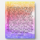 Ecclesiastes 3:1-8 fotoplaat (Voorkant)