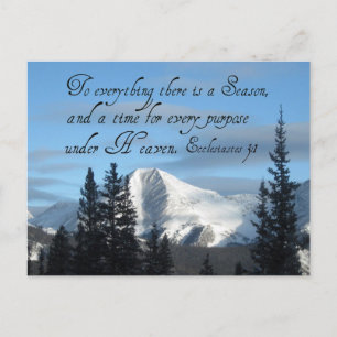 Ecclesiastes 3:1 briefkaart