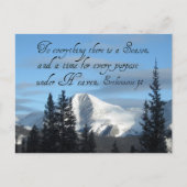 Ecclesiastes 3:1 briefkaart (Voorkant)